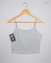 Premium Condition Womens Tank Top | Preloved CUT LABEL | Grey Polyester | Thrift Shop for Womens Lahore Pakistan | OTS