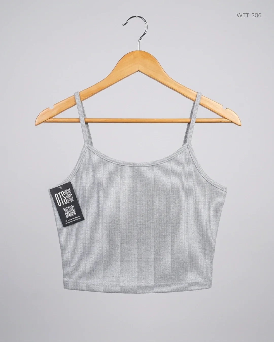 Premium Condition Womens Tank Top | Preloved CUT LABEL | Grey Polyester | Thrift Shop for Womens Lahore Pakistan | OTS