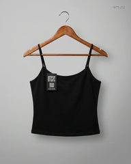 Preloved Premium Womens Tank Top by CUT LABEL, Black Cotton for Womens - OTS Thrift Shop Islamabad Pakistan
