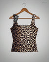 Premium Condition Womens Tank Top | Preloved CUT LABEL | Brown Polyester | Thrift Shop for Womens Lahore Pakistan | OTS