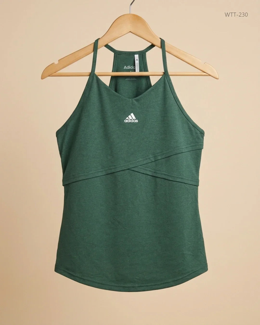 Premium Condition Womens Tank Top | Preloved Adida | Green Polyester | Thrift Shop for Womens Islamabad Pakistan | OTS
