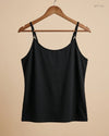 Womens Tank Top | Shein | Preloved Branded | Black Polyester | Premium | OTS Thrift Store Islamabad Pakistan