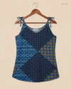 Secondhand Branded Womens Tank Top by George, Blue viscose fabric, Premium condition, for Womens - Online Thrift Shop Islamabad Pakistan