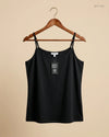 Secondhand Branded Womens Tank Top by Per Una, Black Cotton fabric, Premium condition, for Womens - Online Thrift Shop Karachi Pakistan