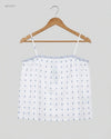 Shop Premium Womens Tank Top by THE LITTLE WHITE COMPANY | Preloved Branded Clothes | White Cotton | Womens | OTS Thrift Store Islamabad Pakistan