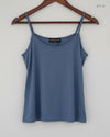 UK Imported secondhand Womens Tank Top - Moderato Paris brand, Sapphire Cotton, Premium condition, for Womens - Online Thrift Store Karachi Pakistan