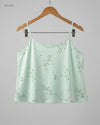Secondhand Branded Womens Tank Top by Unknown, MintCream Polyester fabric, Premium condition, for Womens - Online Thrift Shop Peshawar Pakistan