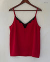 Womens Tank Top | Pep & Co | Preloved Branded | Red Polyester | Premium | OTS Thrift Store Islamabad Pakistan
