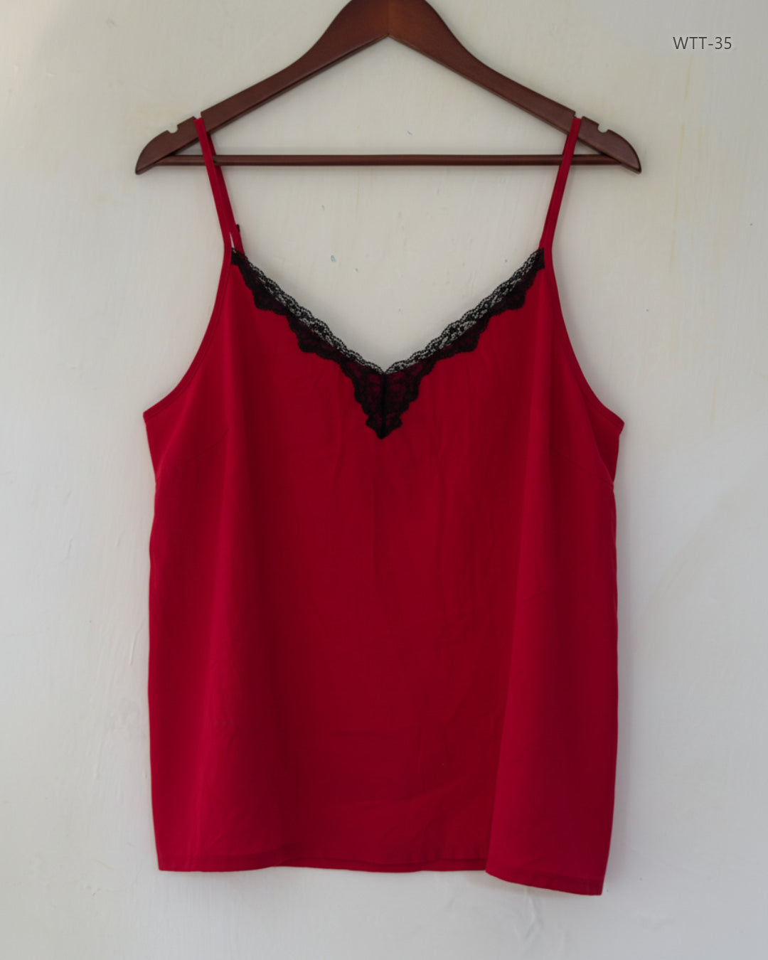 Womens Tank Top | Pep & Co | Preloved Branded | Red Polyester | Premium | OTS Thrift Store Islamabad Pakistan
