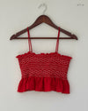 Shop Premium Womens Tank Top by Pins & Needles | Preloved Branded Clothes | Red Cotton | Womens | OTS Thrift Store Karachi Pakistan