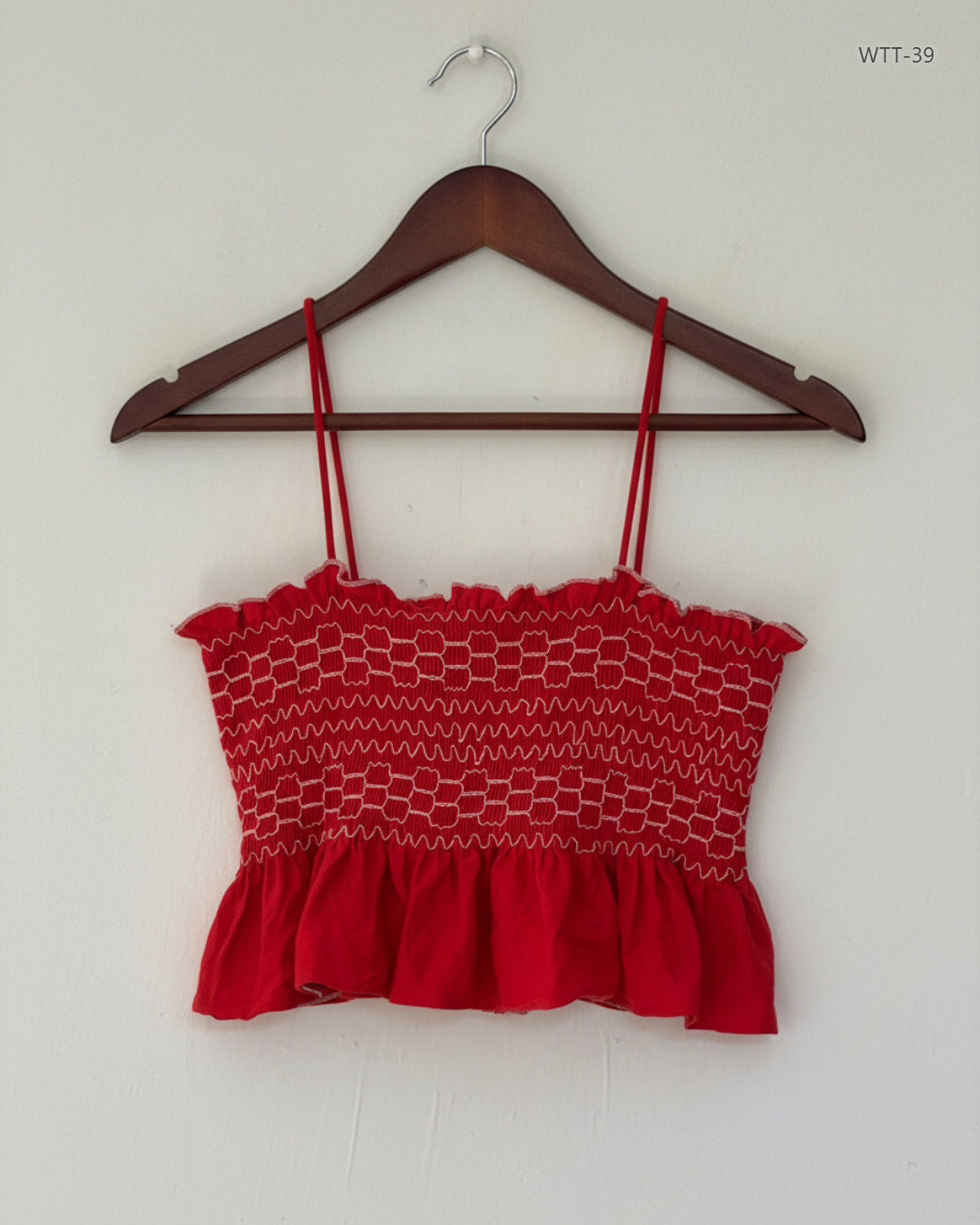 Shop Premium Womens Tank Top by Pins & Needles | Preloved Branded Clothes | Red Cotton | Womens | OTS Thrift Store Karachi Pakistan
