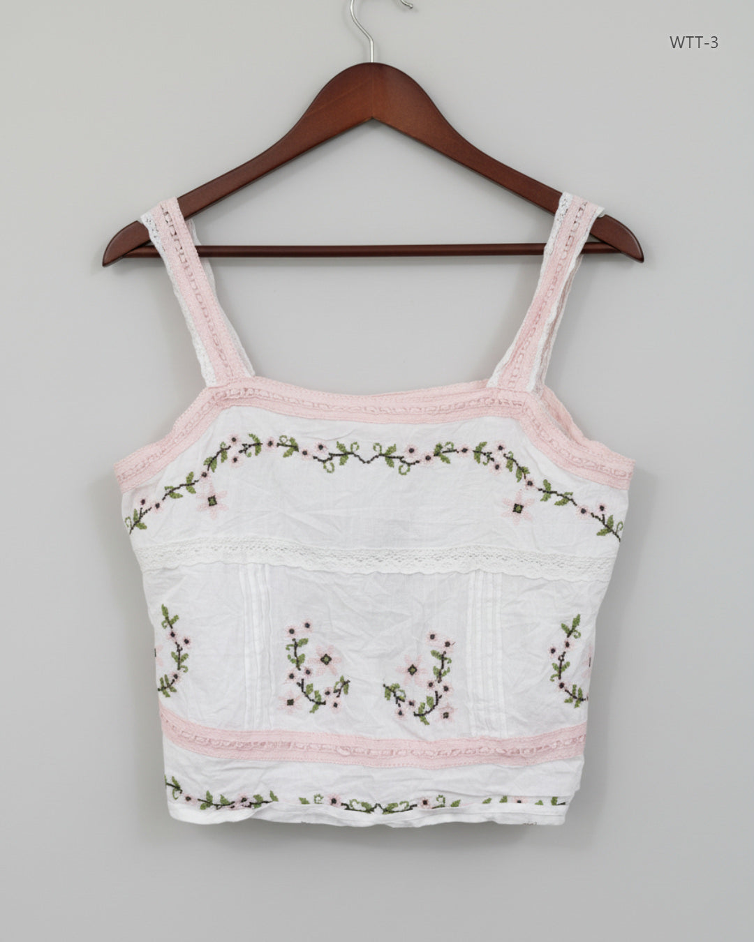 Preloved Premium Womens Tank Top by River Island, White Cotton for Womens - OTS Thrift Shop Peshawar Pakistan