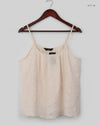 Premium Condition Womens Tank Top | Preloved F&F | OffWhite Cotton | Thrift Shop for Womens Peshawar Pakistan | OTS