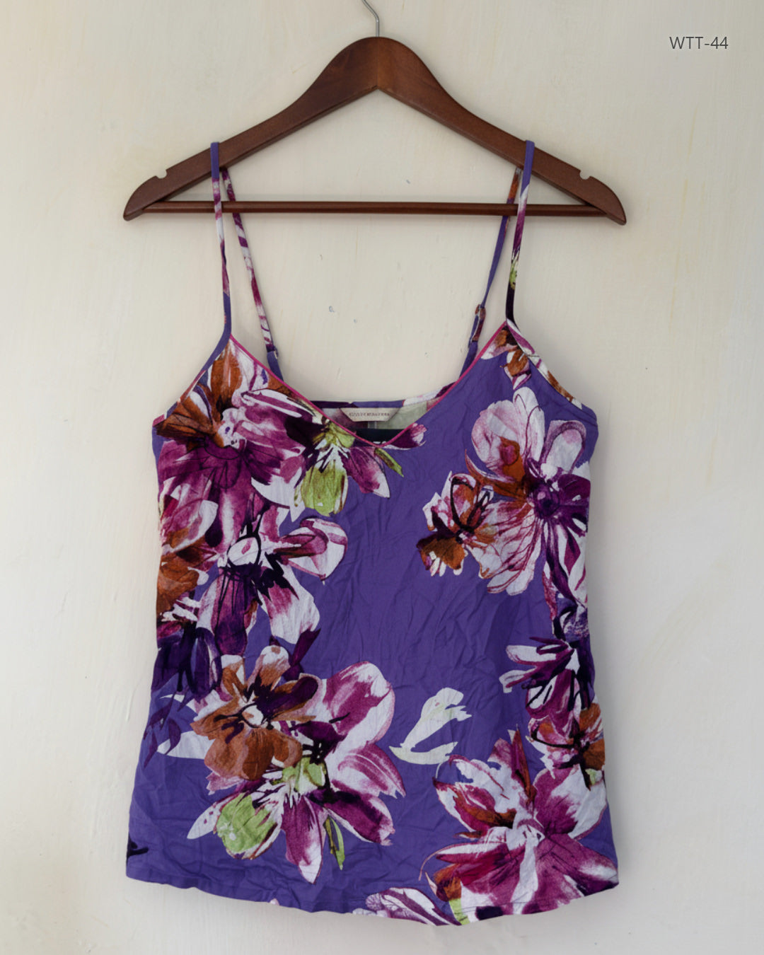 Shop Premium Womens Tank Top by CYBER JAMMIES | Preloved Branded Clothes | Purple Cotton | Womens | OTS Thrift Store Peshawar Pakistan