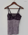 UK Imported secondhand Womens Tank Top - Rose Autograph brand, Grey Cotton, Premium condition, for Womens - Online Thrift Store Peshawar Pakistan