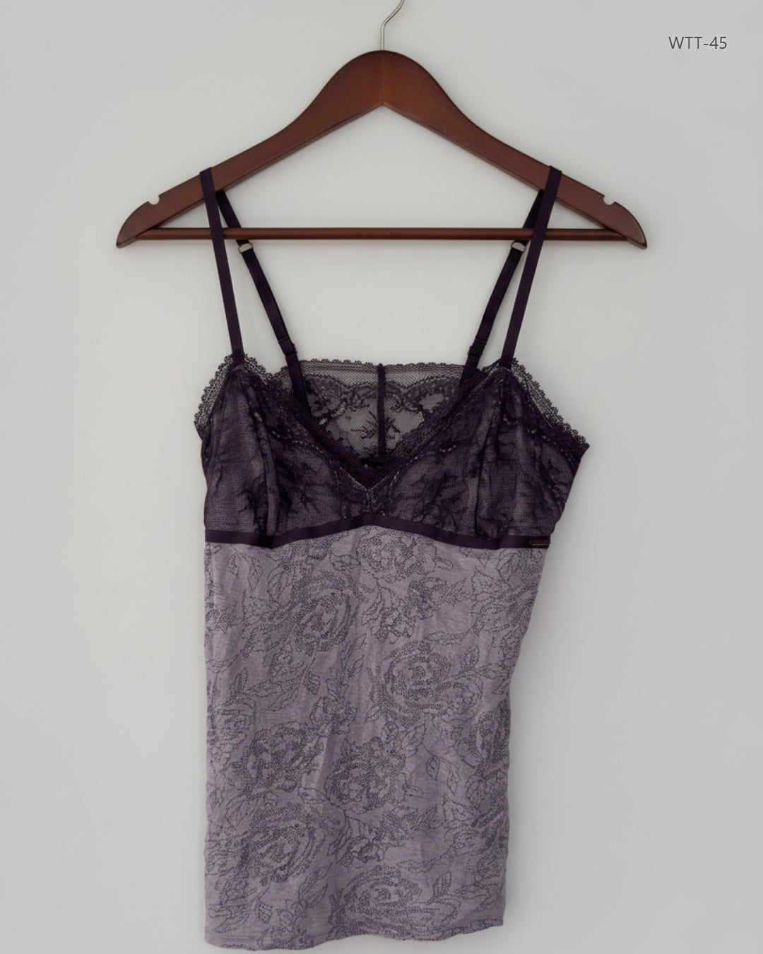 UK Imported secondhand Womens Tank Top - Rose Autograph brand, Grey Cotton, Premium condition, for Womens - Online Thrift Store Peshawar Pakistan