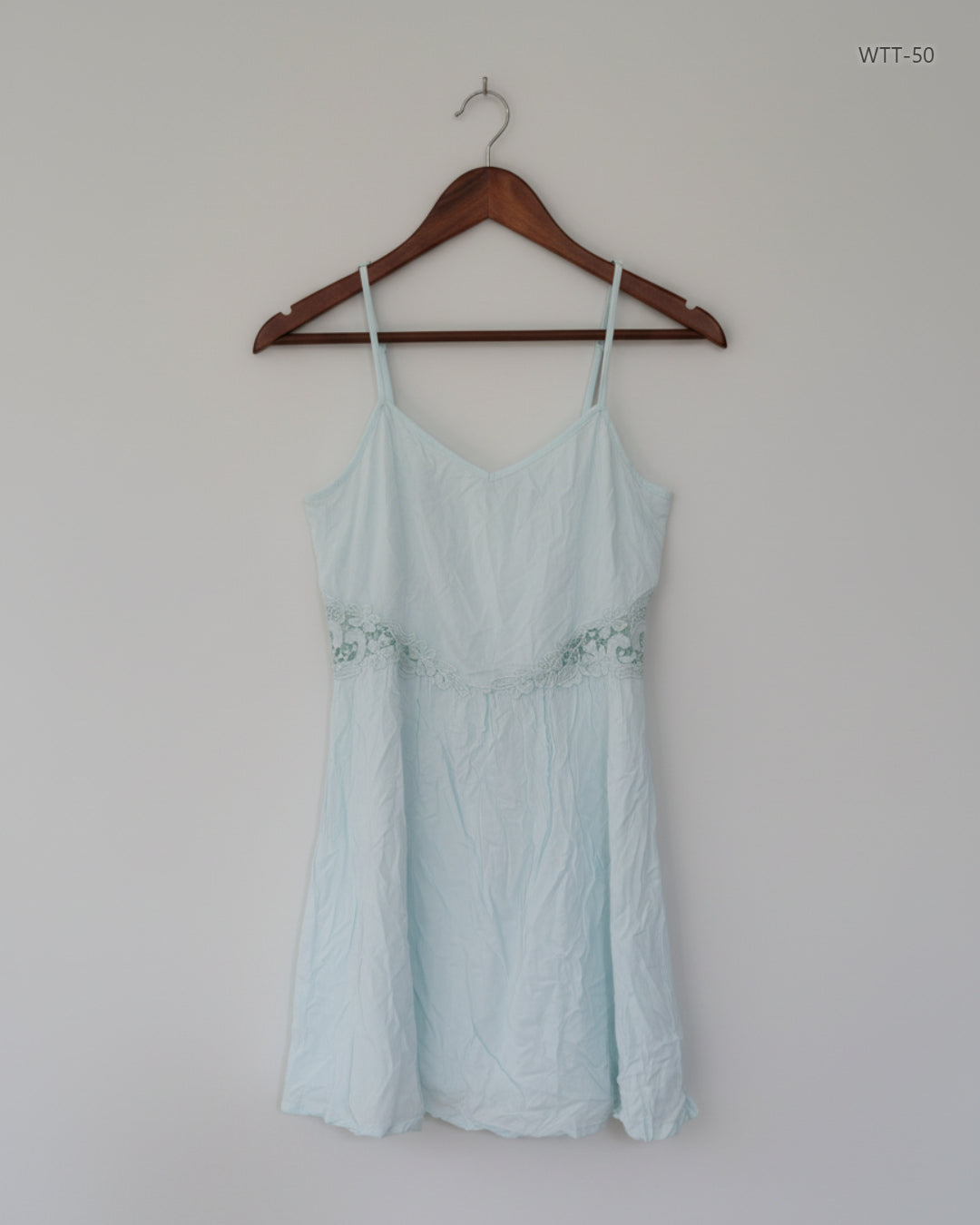Shop Premium Womens Tank Top by H&M | Preloved Branded Clothes | Ice Blue Viscose | Womens | OTS Thrift Store Peshawar Pakistan
