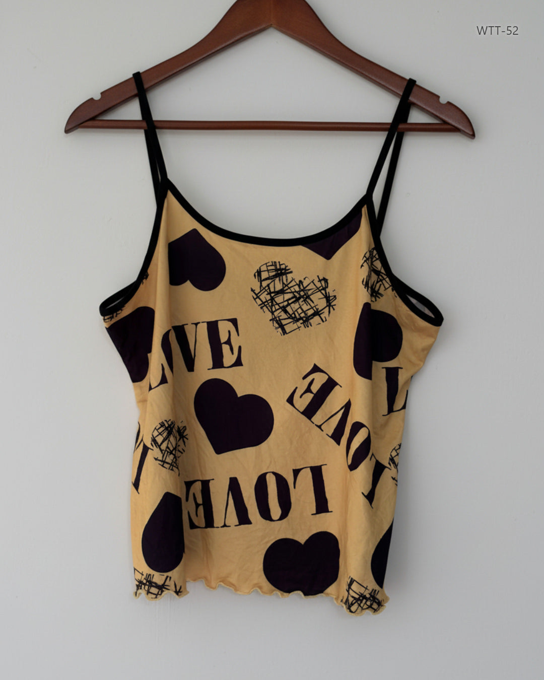 Shop Premium Womens Tank Top by Unknown | Preloved Branded Clothes | Gold Polyester | Womens | OTS Thrift Store Peshawar Pakistan