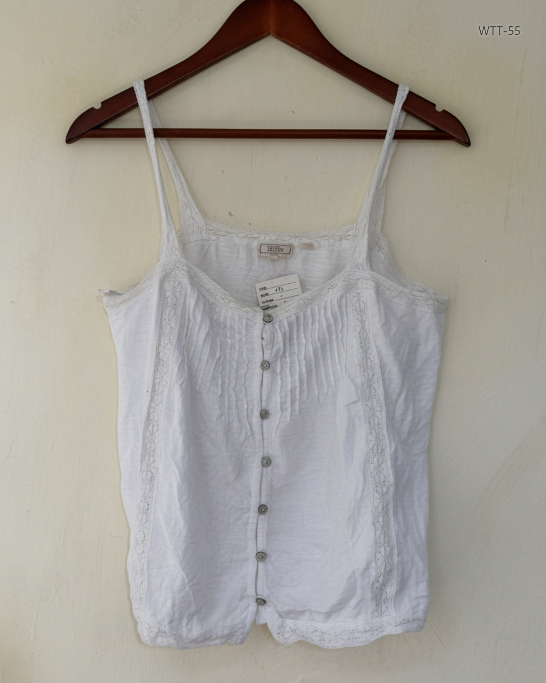 Premium Condition Womens Tank Top | Preloved FatFace | White Cotton | Thrift Shop for Womens Karachi Pakistan | OTS