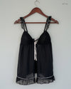 Shop Premium Womens Tank Top by Next | Preloved Branded Clothes | Black Polyester | Womens | OTS Thrift Store Peshawar Pakistan