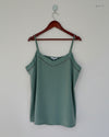 Womens Tank Top | Next | Preloved Branded | Olive Polyester | Premium | OTS Thrift Store Karachi Pakistan