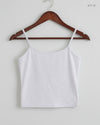 Shop Premium Womens Tank Top by Unknown | Preloved Branded Clothes | White Polyester | Womens | OTS Thrift Store Karachi Pakistan