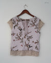 Shop Premium Womens Tank Top by Rose Autograph | Preloved Branded Clothes | Beige Cotton | Womens | OTS Thrift Store Islamabad Pakistan