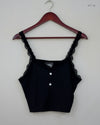 UK Imported secondhand Womens Tank Top - Unknown brand, Black Polyester, Premium condition, for Womens - Online Thrift Store Islamabad Pakistan