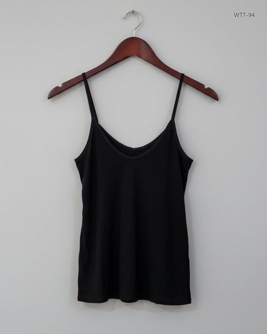 Secondhand Branded Womens Tank Top by Marks & Spencer, Black Polyester fabric, Premium condition, for Womens - Online Thrift Shop Karachi Pakistan