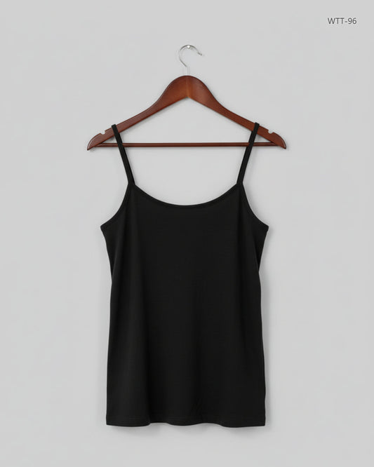 Shop Premium Womens Tank Top by nina von c | Preloved Branded Clothes | Black Cotton | Womens | OTS Thrift Store Peshawar Pakistan
