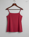 UK Imported secondhand Womens Tank Top - Unknown brand, Maroon Polyester, Premium condition, for Womens - Online Thrift Store Lahore Pakistan