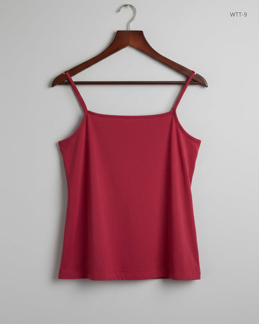 UK Imported secondhand Womens Tank Top - Unknown brand, Maroon Polyester, Premium condition, for Womens - Online Thrift Store Lahore Pakistan